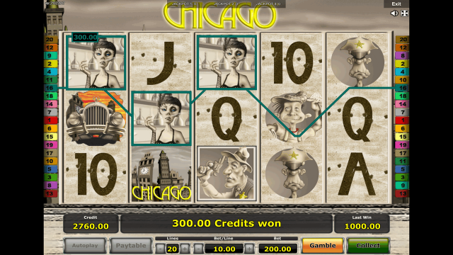 Бонусная игра Chicago 9