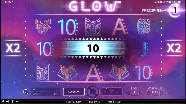 Характеристики слота Glow 8