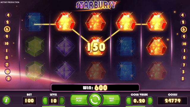 Игровой интерфейс Starburst 6